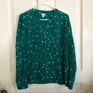 J. Crew Polka Dot Blouse 8
